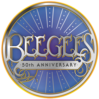 Bee Gees 50 years logo