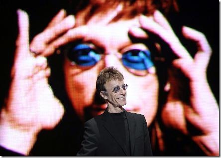 Mainz, Germania: Robin Gibb durante il concerto 